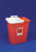 Cardinal Health SharpSafety Hinged Lid Sharps Containers - Sharps Container with Hinged Lid, Red, 8 gal. - 8980