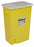 Cardinal Health SharpSafety Containers with Hinged Lid - Sharps Safety Container, Chemotherapy, 18 gal., Hinged Lid, Yellow - 8989