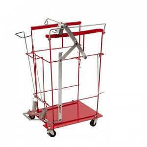 Cardinal Health Foot Pedal Sharps Carts - SharpSafety Floor Cart for Large Volume Container, 8 and 12 and 18 Gallon, No Foot Pedal - 8992H