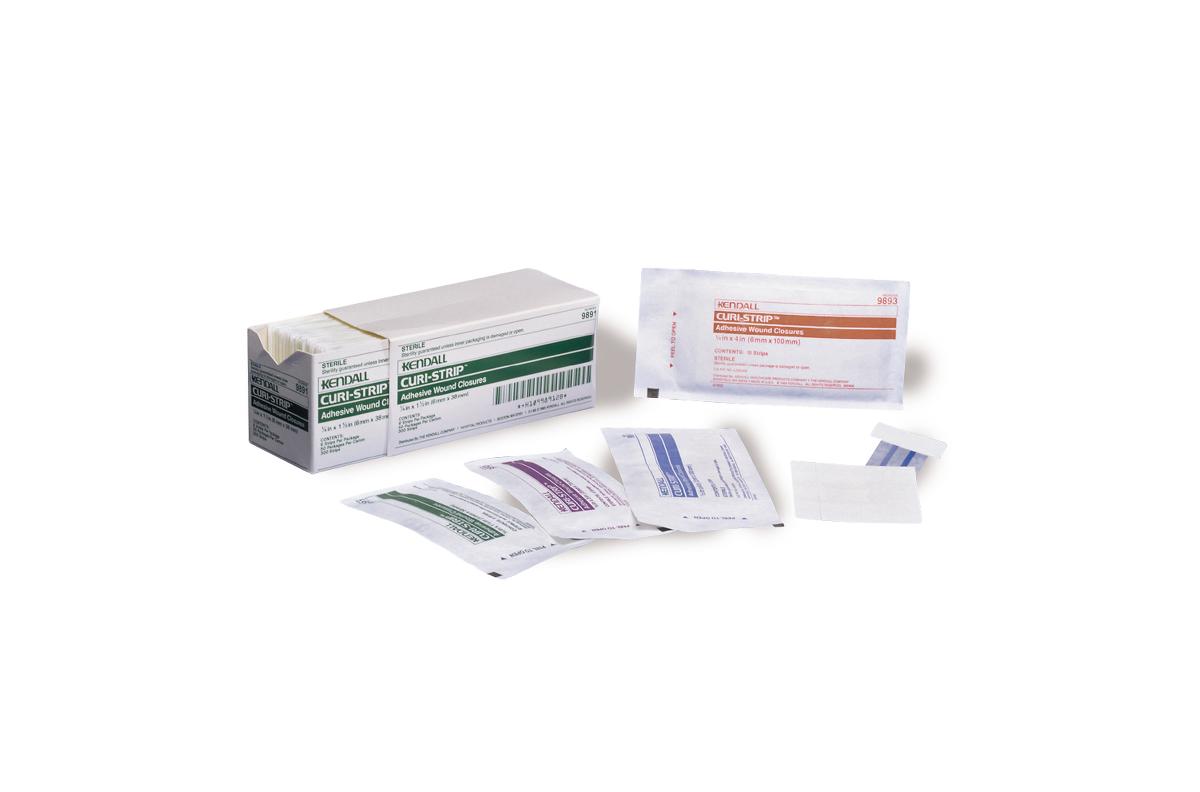 Cardinal Health Curi-Strip Adhesive Wound Closures - Curi-Strip Adhesive Wound Closure Strip, 1/2" x 4" - 9894