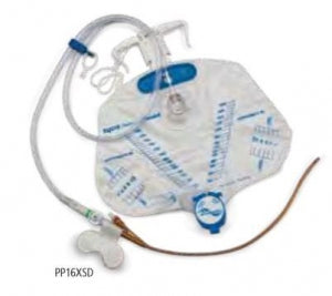 Cardinal Health Dover Silver Foley Catheters - Dover Silver Catheter Tray, Drain Bag, Securement Device, 18 Fr Foley - PP18XSD