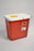 Cardinal Health Multipurpose Sharps Containers - Multipurpose Sharps Container with Rotor Opening Lid, Red, 2 gal. - V8970