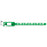 Kangaband Write-On Wristband Poly 1" X 10 1/4" Pediatric Green With Black Imprint - 250 Per Box