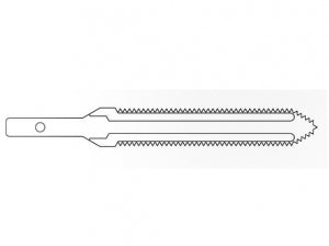 Medline ReNewal Rprcd Brasseler Large Saw Blades - KM-479 @RSB, RIBBED 77.5MM X 12.7MM X 0. - KM479RH