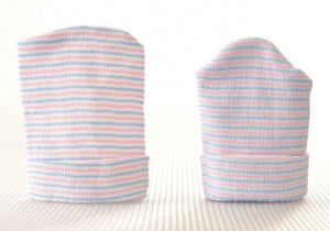 Bonnets by Kerma Medical Ba - Baby Bonnet, Multi-Stripe, Double-Ply - 00955