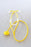 Kerma Medical Disposable Nurse Style Stethoscope 4930 & 4910 - Disposable Stethoscope, Yellow - 04930