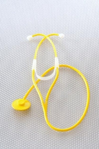 Kerma Medical Disposable Nurse Style Stethoscope 4930 & 4910 - Disposable Stethoscope, Yellow - 04930