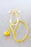 Kerma Medical Disposable Nurse Style Stethoscope 4930 & 4910 - Disposable Stethoscope, Yellow - 04930