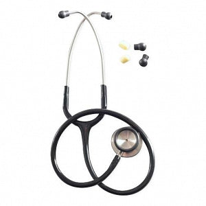 Kerma Medical Stainless Steel Dual-Head Stethoscopes - Stainless Steel Dual-Head Stethoscope, Assembled, 28", Black - 06300