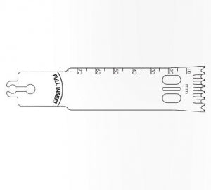 Brasseler USA Small Bone Saw Blades and Rasps - Small Bone Saw Blade, 75 x 25 mm - BR4125-089-075