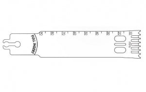 Brasseler Dual Cut Aggressive Sagittal Saw Blades - Saw Blade, Surgical, 90 x 25 mm - BR4125-127-090