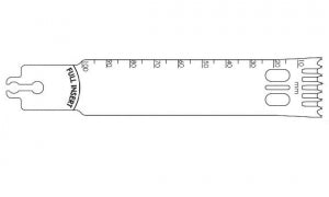 Brasseler Dual Cut Aggressive Sagittal Saw Blades - Saw Blade, Surgical, 100 x 25 mm - BR4125-127-100