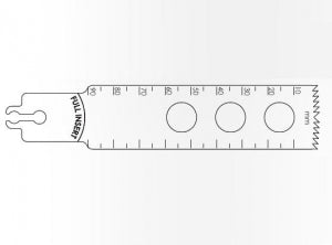 Brasseler USA Large Bone Sagittal Saw Blades - Large Bone Sagittal Saw Blade, 90 x 25 mm, 1.27 mm Thick - BR11-2212