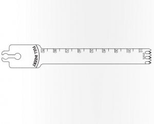 Brasseler USA Large Bone Sagittal Saw Blades - Large Bone Sagittal Saw Blade, 90 x 12.5 mm, 0.89 mm Thick - BR1-1290-35