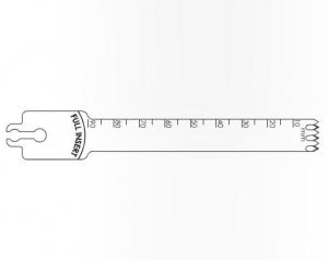 Brasseler USA Large Bone Sagittal Saw Blades - Large Bone Sagittal Saw Blade, 90 x 12.5 mm, 0.99 Thick - BR1-1290-39