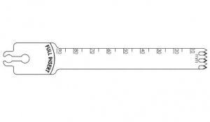 Brasseler USA Large Bone Oscillating Saw Blades - Large Bone Oscillating Saw Blade, Surgical, 90 x 12.5 mm - BR1-1290-50