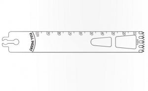 Brasseler USA Large Bone Sagittal Saw Blades - Large Bone Sagittal Saw Blade, 110 x 19 mm, 1.37 mm Thick - BR1-19100-54