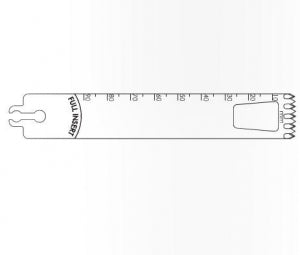 Brasseler USA Large Bone Sagittal Saw Blades - Large Bone Sagittal Saw Blade, 90 x 19 mm, 0.89 mm Thick - BR1-1990-35