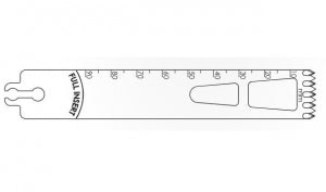 Brasseler USA Large Bone Oscillating Saw Blades - Large Bone Oscillating Saw Blade, Surgical, 90 x 19 mm - BR1-1990-50