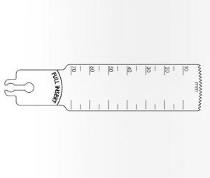 Brasseler USA Large Bone Sagittal Saw Blades - Large Bone Sagittal Saw Blade, 70 x 25 mm, 0.99 mm Thick - BR2108-100