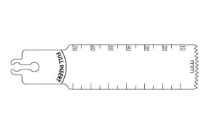 Brasseler USA Large Bone Sagittal Saw Blades - Large Bone Sagittal Saw Blade, Surgical, 70 x 25 mm - BR2108-105