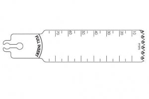 Brasseler USA Large Bone Sagittal Saw Blades - Large Bone Sagittal Saw Blade, Surgical, 75 x 25 mm - BR2108-118