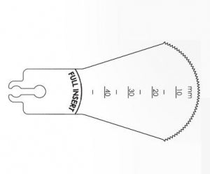 Brasseler USA Large Bone Sagittal Saw Blades - Large Bone Sagittal Saw Blade, 45 x 42 mm, 1.02 mm Thick - BR2108-125