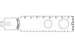 Brasseler USA Large Bone Sagittal Saw Blades - Large Bone Sagittal Saw Blade, Surgical, 85 x 25 mm - BR2108-151