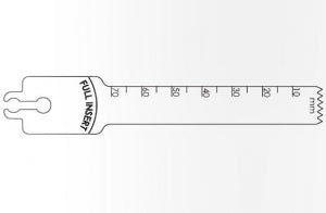 Brasseler USA Large Bone Sagittal Saw Blades - Large Bone Sagittal Saw Blade, 70 x 12.5 mm, 1.45 mm Thick - BR2108-155