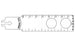 Brasseler USA Large Bone Sagittal Saw Blades - Large Bone Sagittal Saw Blade, 80 x 25 mm, 1.04 mm Thick - BR2108-193