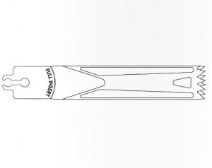 Brasseler USA Large Bone Sagittal Saw Blades - Large Bone Sagittal Saw Blade, 86 x 19.5 mm, Opposing Teeth - BR5072-181