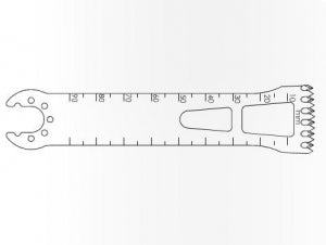 Brasseler USA Small Bone Saw Blades and Rasps - Small Bone Saw Blade, 90 x 25.4 mm, 1.47 mm Thick - K-2000-55I