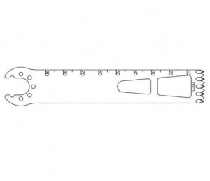 Brasseler Joint Replacement Aggressive Saw Blades - Joint Replacement Bone Saw Blade, 90 mm x 19 mm, 0.89 mm Thick - K5-1990-35