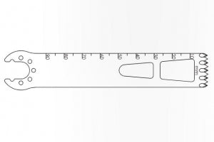 Brasseler USA Large Bone Oscillating Saw Blades - Large Bone Oscillating Saw Blade, 90 x 19 mm, 1.19 mm Thick - K5-1990-47