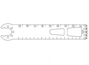 Brasseler USA Large Bone Oscillating Saw Blades - Large Bone Oscillating Saw Blade, 90 x 19 mm, 1.37 mm Thick - K5-1990-54