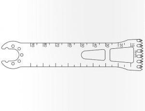 Brasseler USA Large Bone Oscillating Saw Blades - Large Bone Oscillating Saw Blade, 90 x 25 mm, 1.00 mm Thick - K5-2590-39