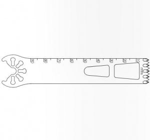 Brasseler USA Large Bone Oscillating Saw Blades - Large Bone Oscillating Saw Blade, 90 x 19 mm, 1.19 mm Thick - K7-1990-47