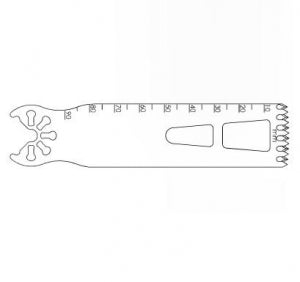 Brasseler USA Large Bone Oscillating Saw Blades - Large Bone Oscillating Saw Blade, 90 x 25 mm, 1.19 mm Thick - K7-2590-47