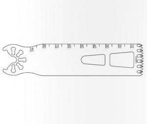 Brasseler USA Large Bone Oscillating Saw Blades - Large Bone Oscillating Saw Blade, 90 x 25 mm, 1.37 mm Thick - K7-2590-54