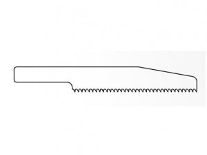 Brasseler Small Bone Reciprocating Saw Blades - Sagittal Bone Saw Blade, Reciprocating, Size S, 38 mm x 7.6 mm - KM-070