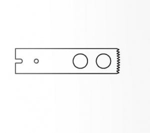 Brasseler USA Small Bone Saw Blades and Rasps - Small Bone Saw Blade, 19.8 x 6.9 mm - KM-12005