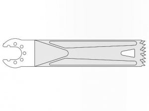 Brasseler USA Small Bone Saw Blades and Rasps - Small Bone Saw Blade, 86 x 19.5 mm - KM-1201-84