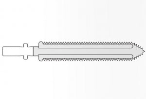 Brasseler USA Small Bone Saw Blades and Rasps - Small Bone Saw Blade, 76 x 12.7 mm - KM-2279-73