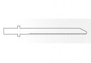 Brasseler Large Bone Reciprocating Saw Blades - Large Bone Reciprocating Saw Blade, Surgical, 60 x 6.3 mm - KM-250R