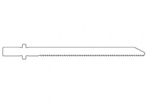 Brasseler USA Small Bone Saw Blades and Rasps - Small Bone Saw Blade, 77.5 x 6.3 mm - KM-300R