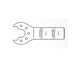 Brasseler Small Bone Oscillating Saw Blades - Sagittal Bone Saw Blade, Oscillating, Crescenting, 32 mm x 13.8 mm - KM-3183