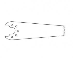 Brasseler Small Bone Sagittal Saw Blades - Sagittal Bone Saw Blade, Size S, 41.5 mm x 9.5 mm - KM-3240