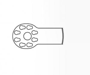 Brasseler Small Bone Sagittal Saw Blades - Sagittal Bone Saw Blade, Size S, 15.1 mm x 10.4 mm, 0.56 mm Thick - KM-33K