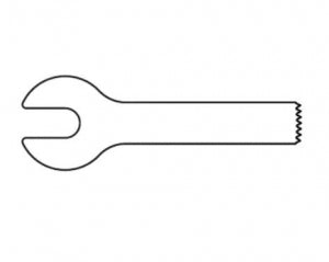 Brasseler USA Small Bone Saw Blades and Rasps - Small Bone Saw Blade, 25.5 x 5.5 mm - KM-414S