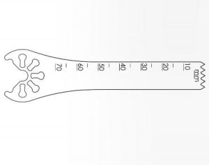 Brasseler USA Small Bone Saw Blades and Rasps - Small Bone Saw Blade, 70.0 x 13.0 mm - KM71-545